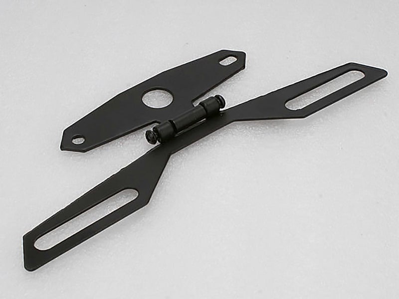 Yibid Universal Mini License Plate Tail Brake Light Tag Holder Folding Bracket Mount for Motorcycle Suzuki Kawasaki Ducati Honda Chopper Bobber Racer Cruiser Dirt Sports ATV 4x4 off road Street Bikes - Image 3